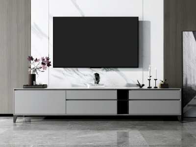 现代简约电视柜3D模型下载